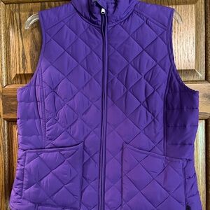 Lauren Ralph Lauren Purple Quilted Vest- Size Large
